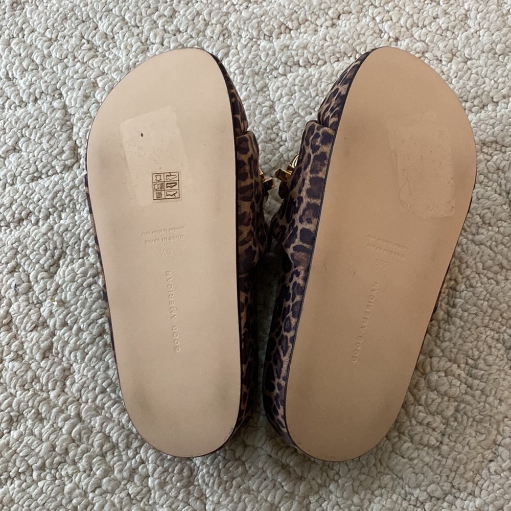 Good American Leopard Platform Sandals - Picture 3 of 4